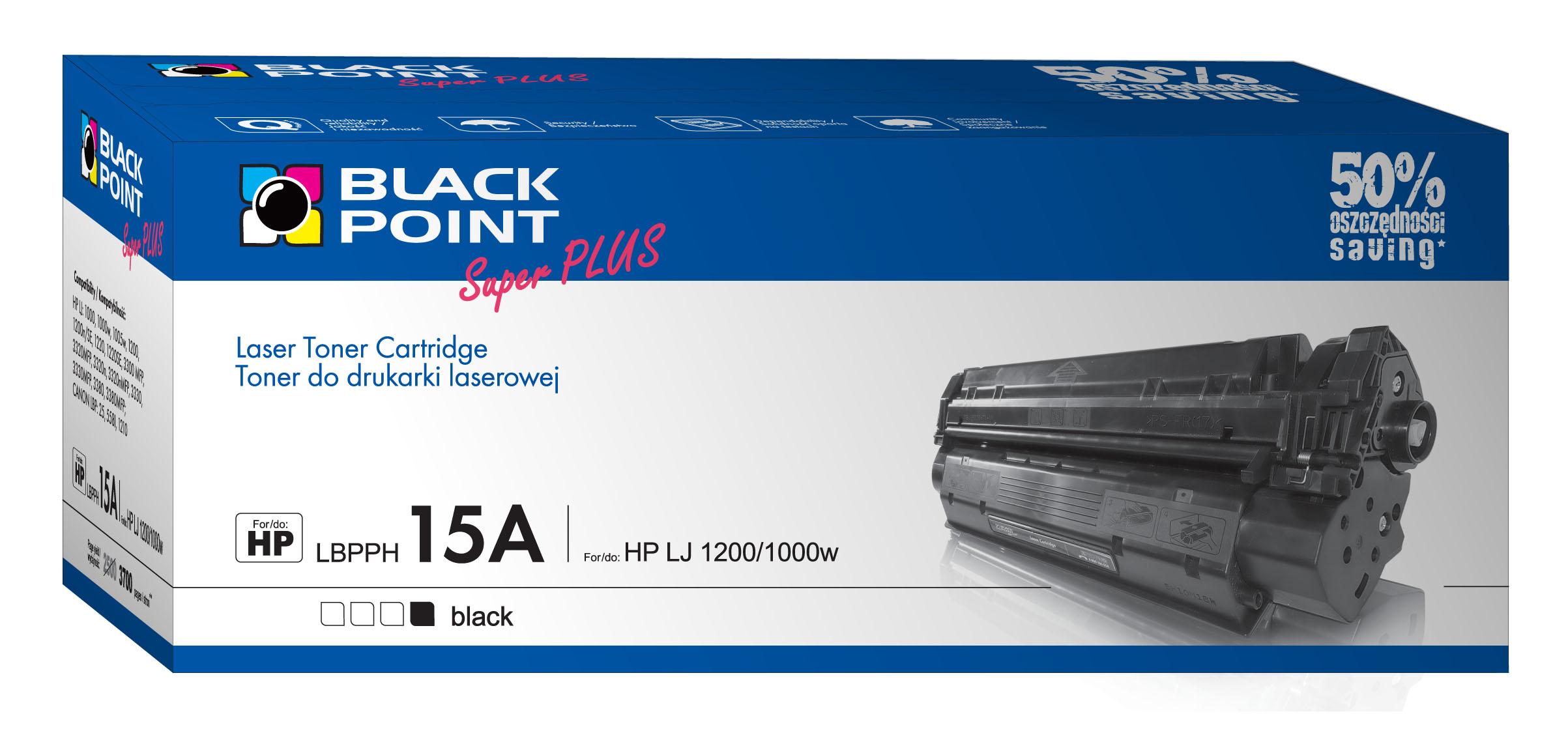 CMYK - Black Point toner LBPPH15A zastpuje HP C7115A, 3700 stron