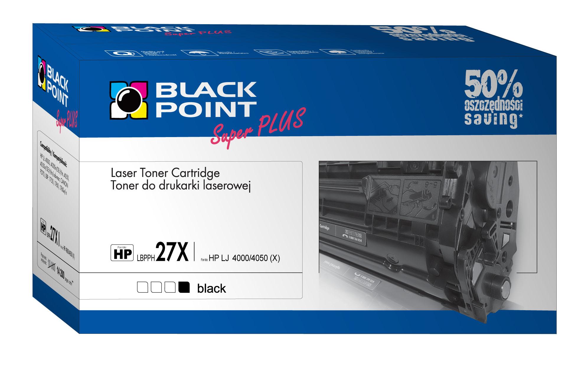 CMYK - Black Point toner LBPPH27X zastpuje HP C4127X, 14200 stron