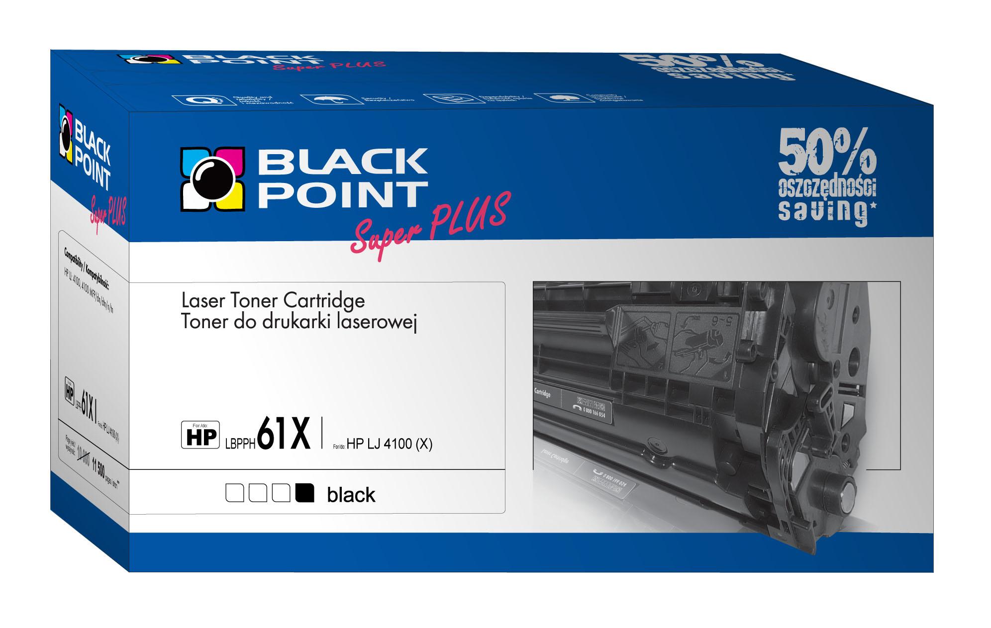 CMYK - Black Point toner LBPPH61X zastpuje HP C8061X, 11500 stron