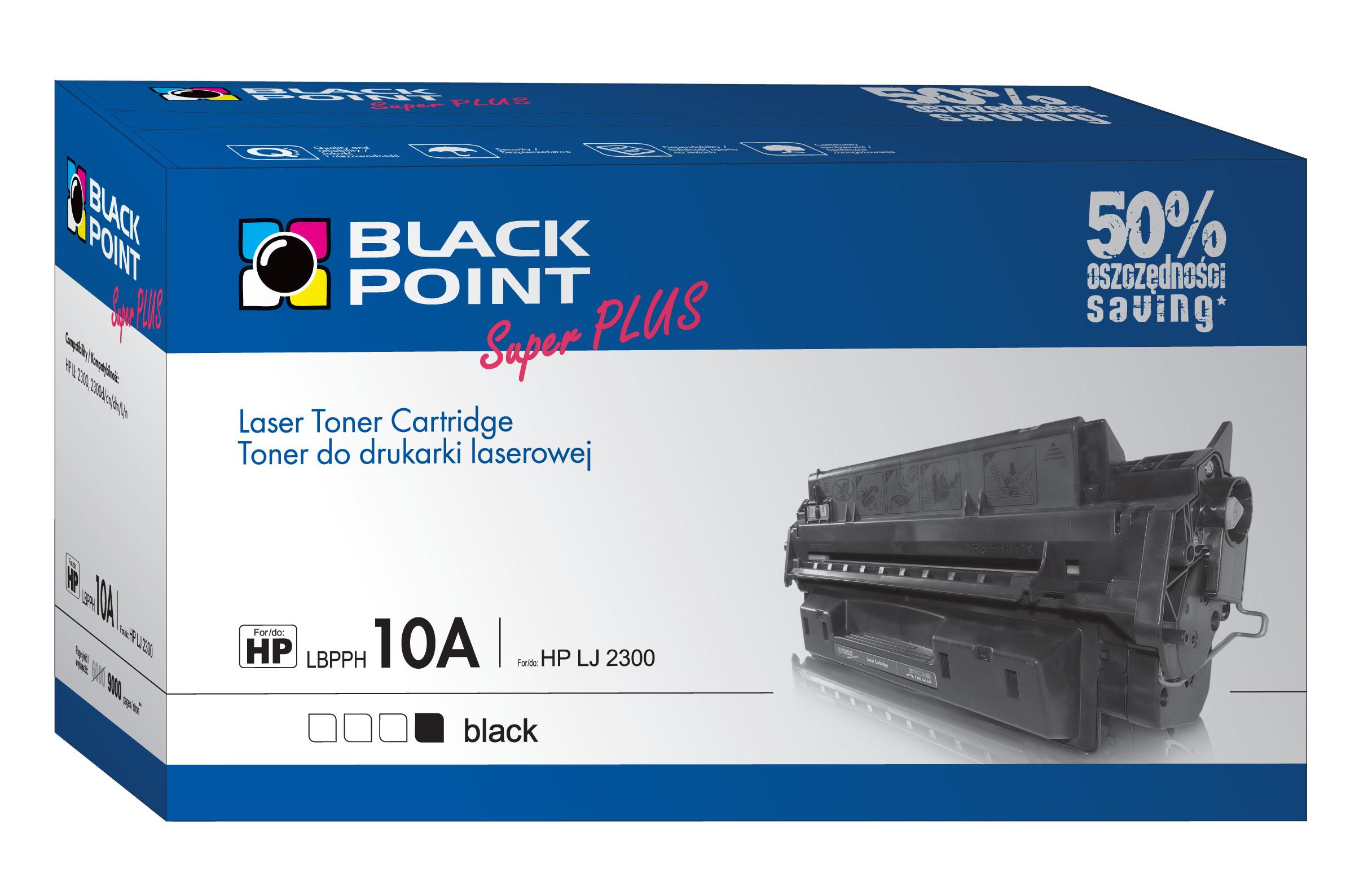CMYK - Black Point toner LBPPH10A zastpuje HP Q2610A, 9000 stron