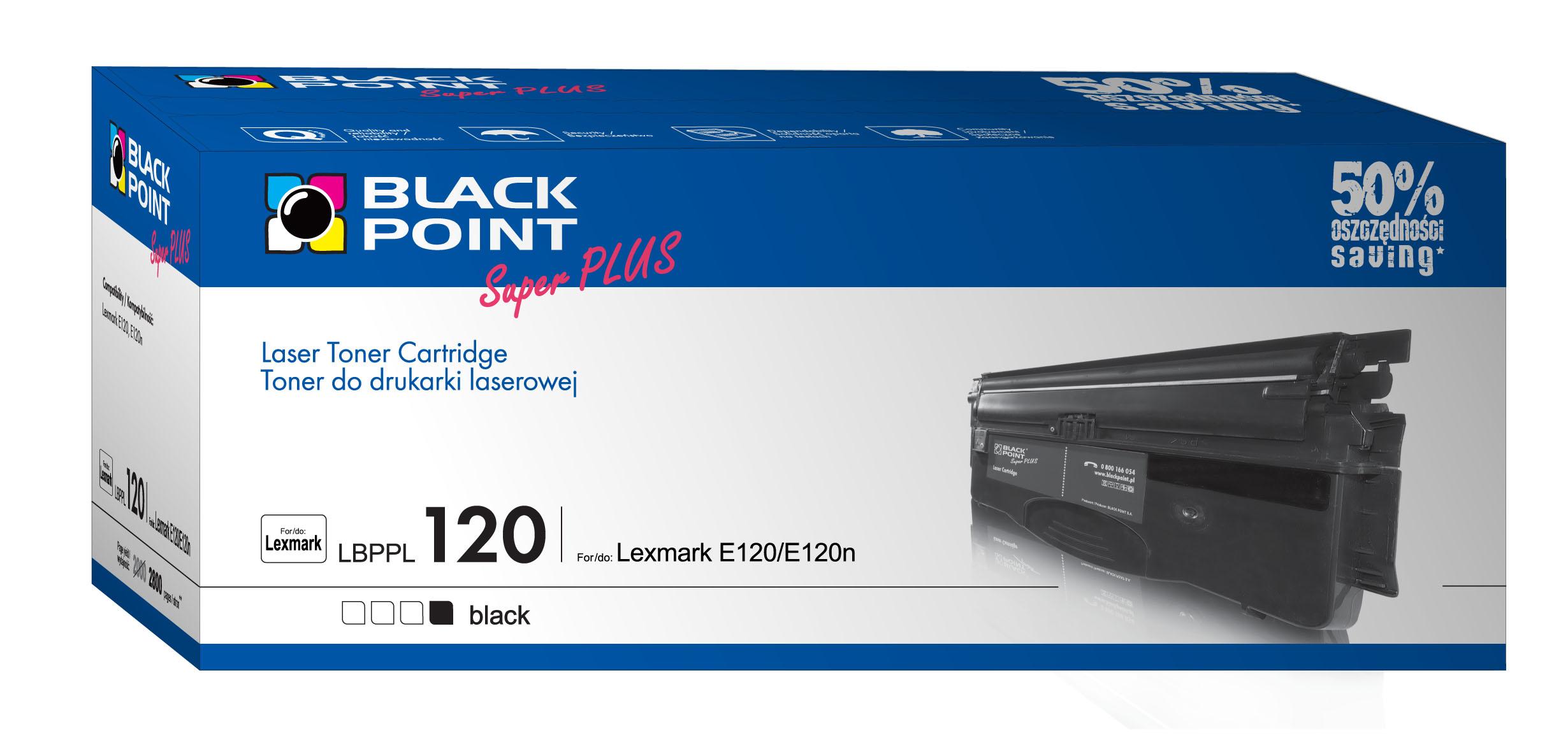 CMYK - Black Point toner LBPPL120 zastpuje Lexmark 12016SE, 2800 stron