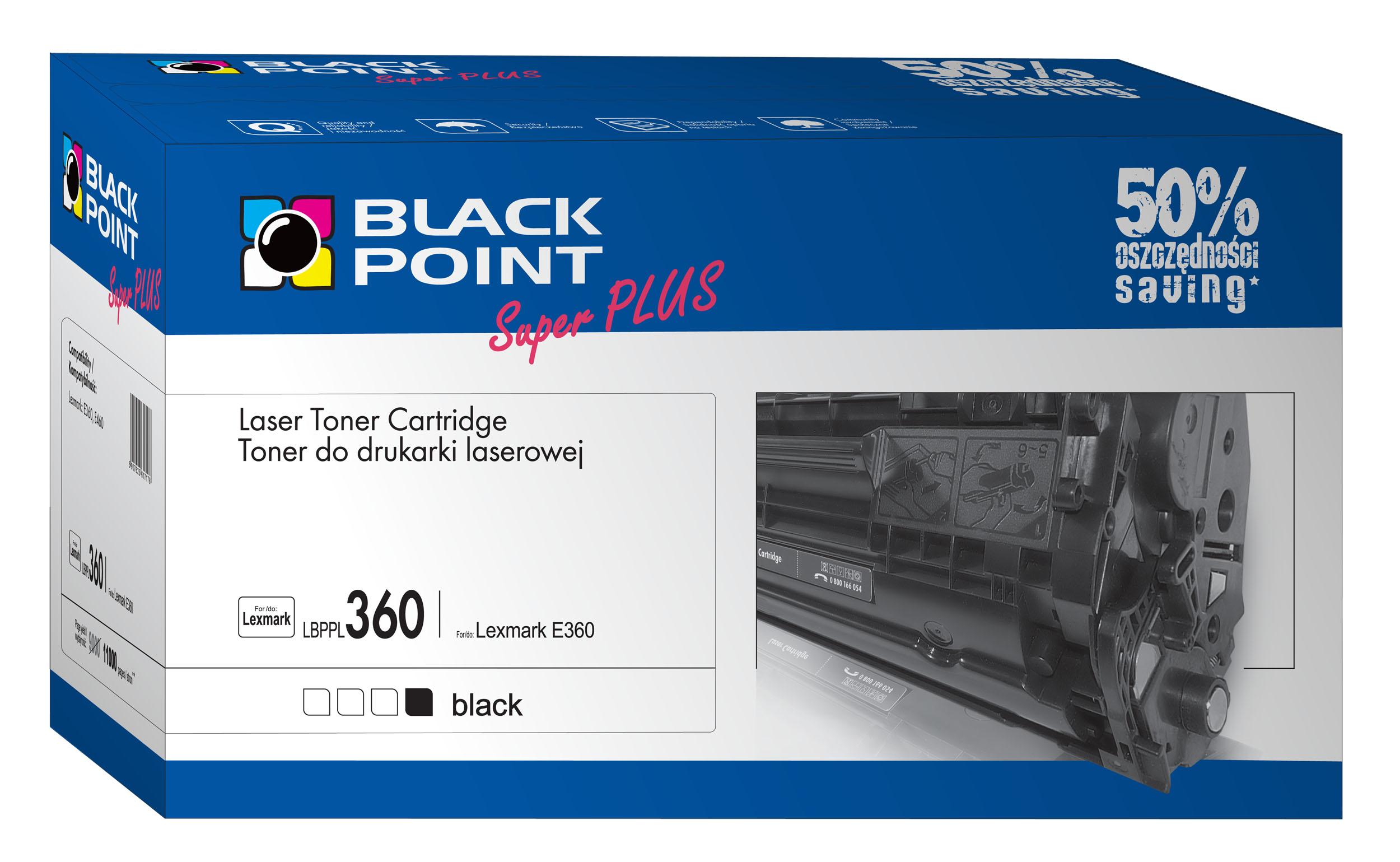 CMYK - Black Point toner LBPPL360 zastpuje Lexmark E360H11E, 11000 stron