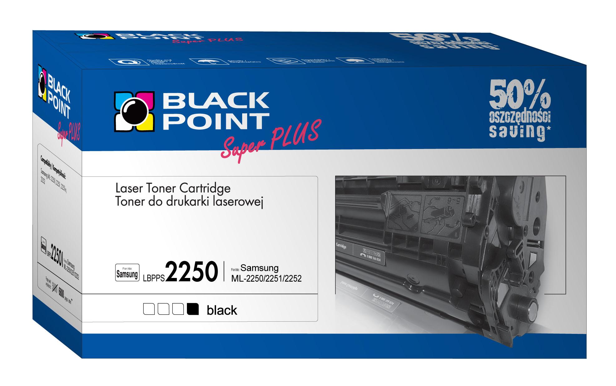 CMYK - Black Point toner LBPPS2250 zastpuje Samsung ML-2250D5, 6800 stron
