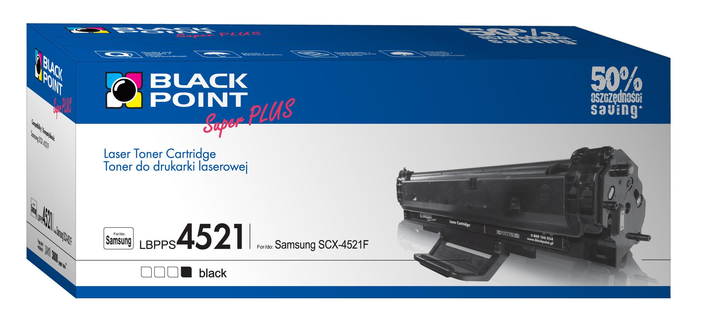 CMYK - Black Point toner LBPPS4521 zastpuje Samsung SCX-4521D3, 3800 stron