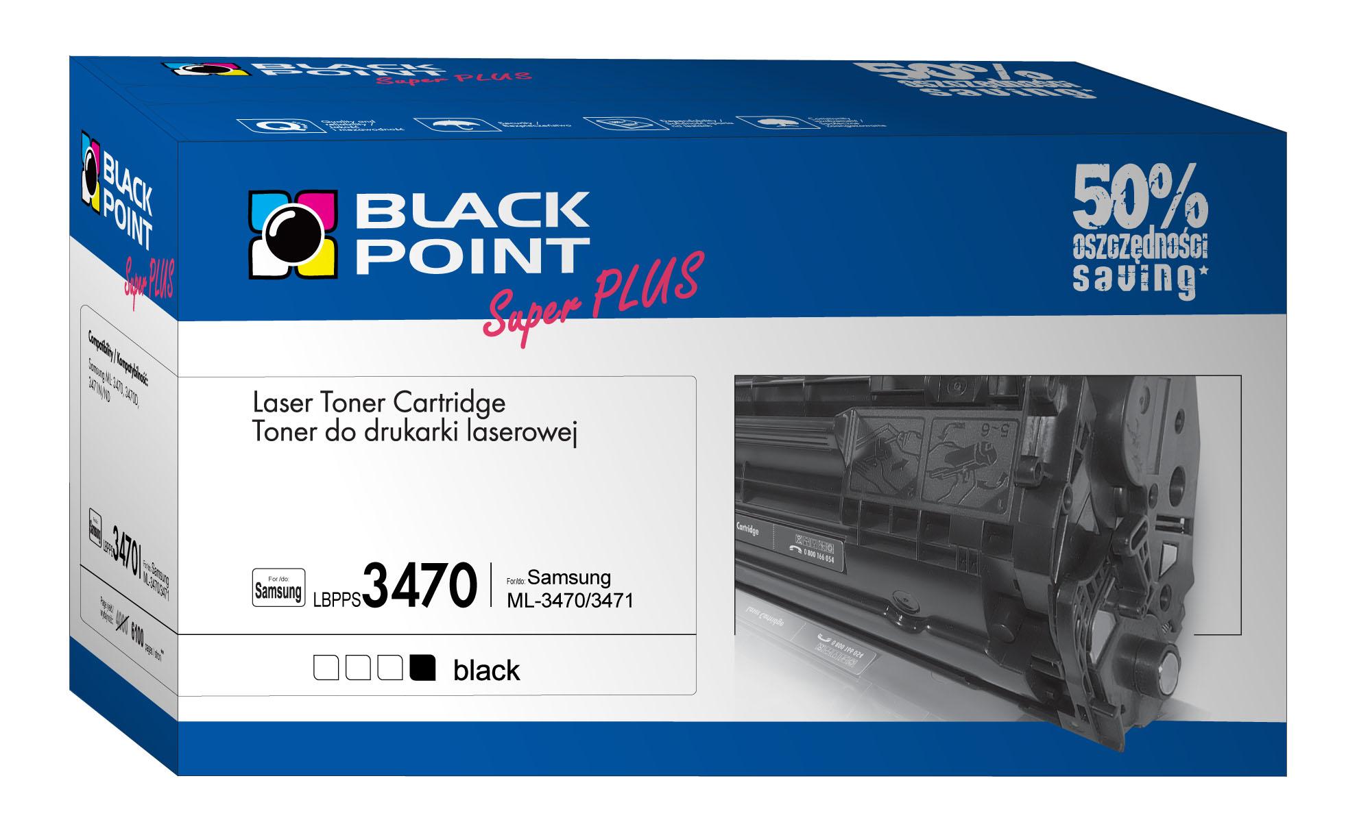 CMYK - Black Point toner LBPPS3470 zastpuje Samsung ML-D3470A, 6100 stron
