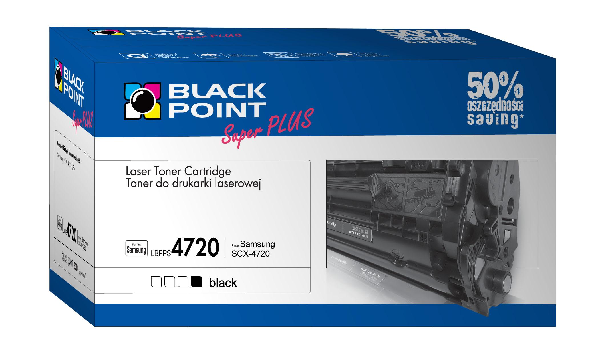 CMYK - Black Point toner LBPPS4720 zastpuje Samsung SCX-4720D3, 5300 stron