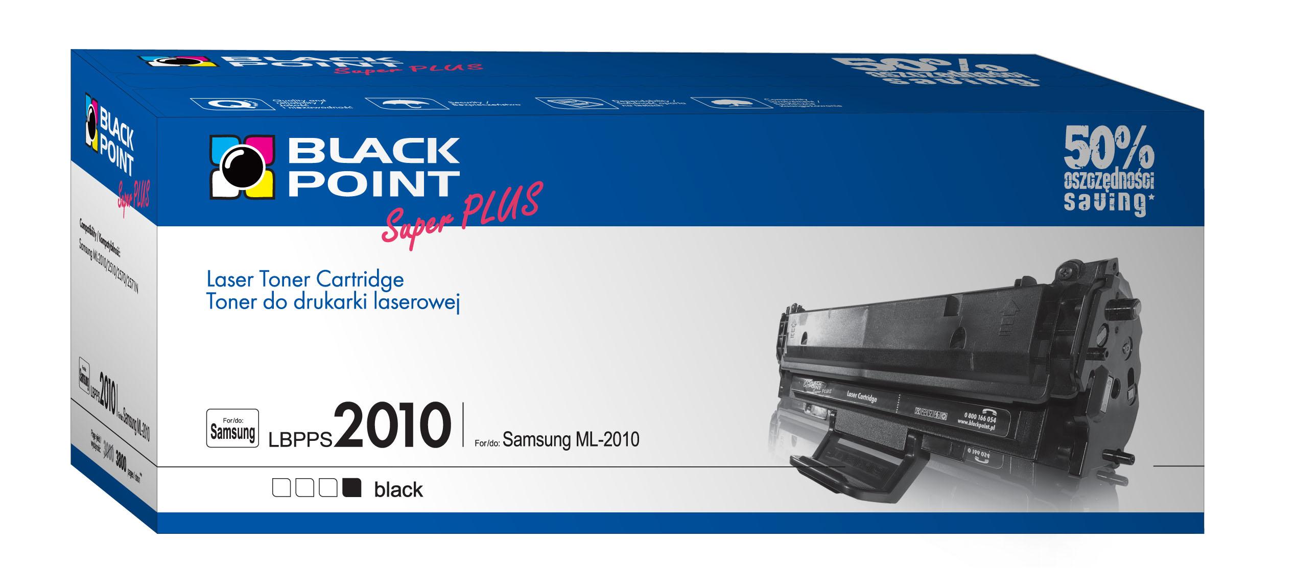 CMYK - Black Point toner LBPPS2010 zastpuje Samsung ML-2010D3, 3800 stron