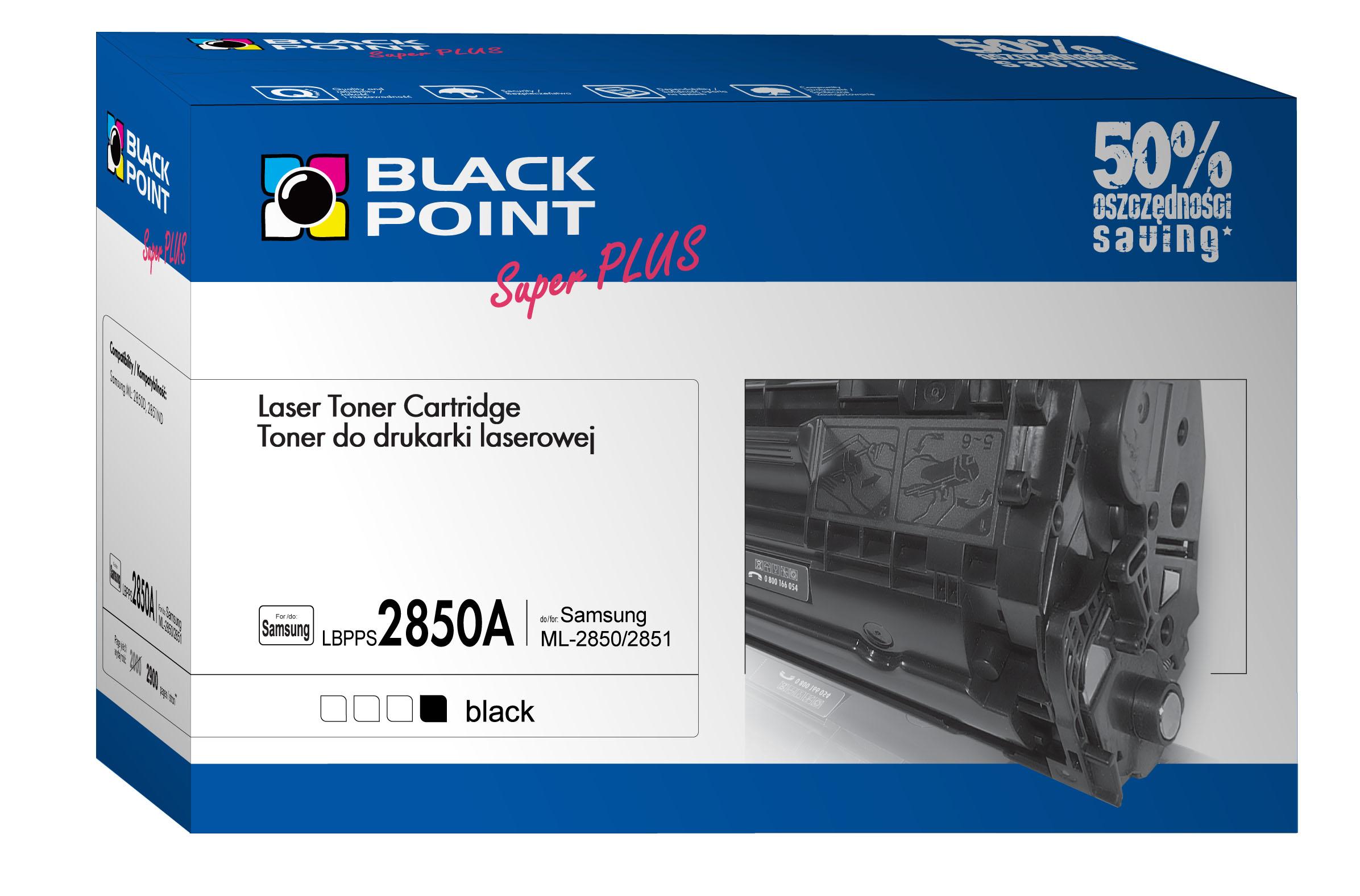 CMYK - Black Point toner LBPPS2850A zastpuje Samsung ML-D2850A, 2900 stron