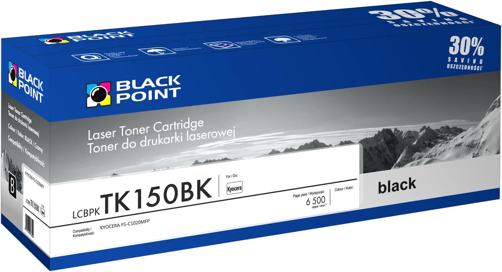 CMYK - Black Point toner LCBPKTK150BK zastpuje Kyocera TK-150BK, czarny