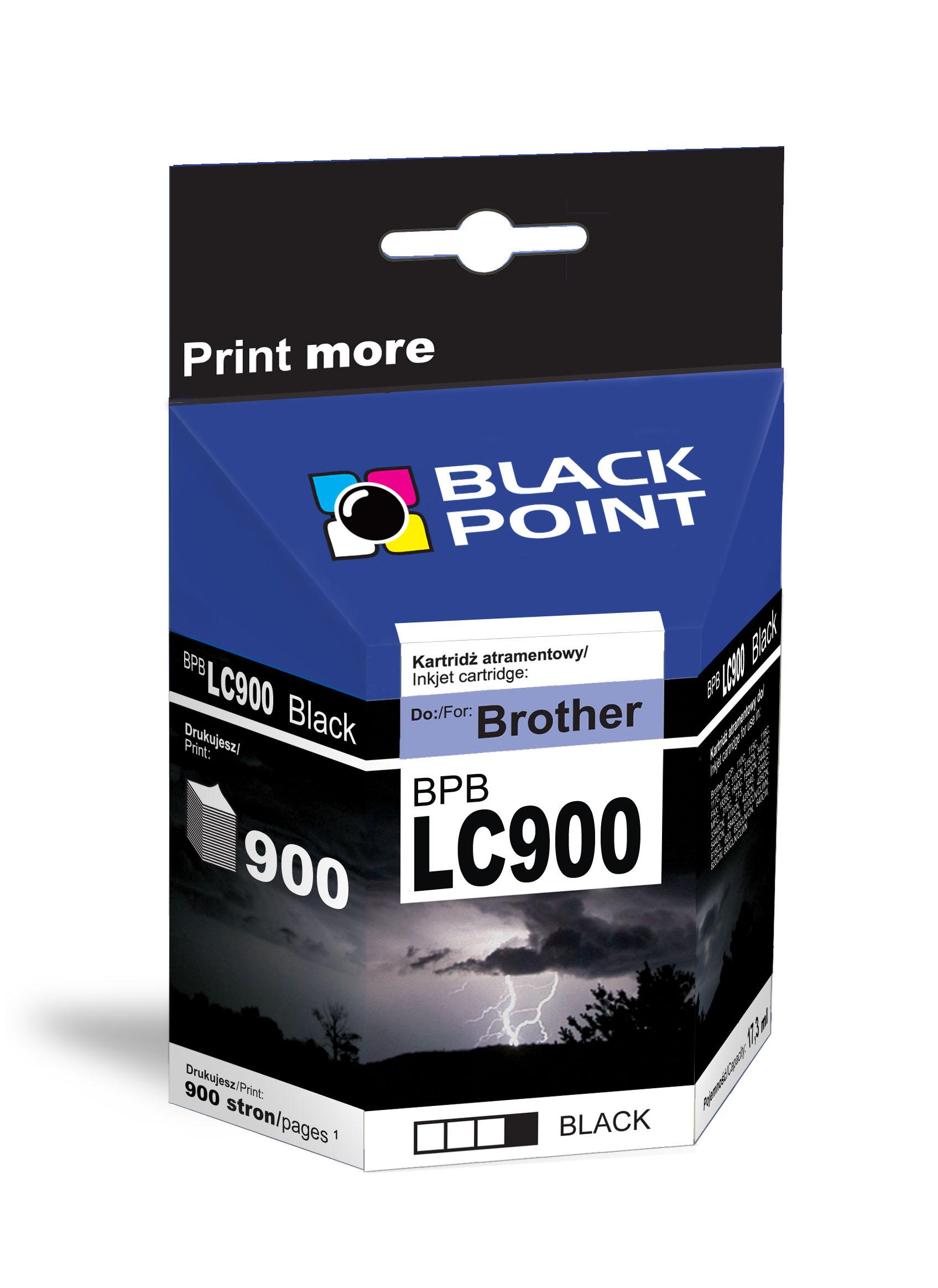 CMYK - Black Point tusz BPBLC900BK zastpuje Brother LC900BK, czarny