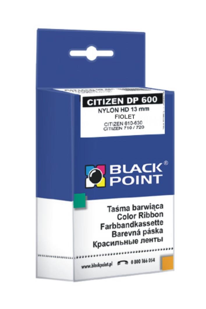 CMYK - Black Point tama barwica KBPC600F zastpuje Citizen DP 600, czerwona, 12,7 mm / 9,5 m