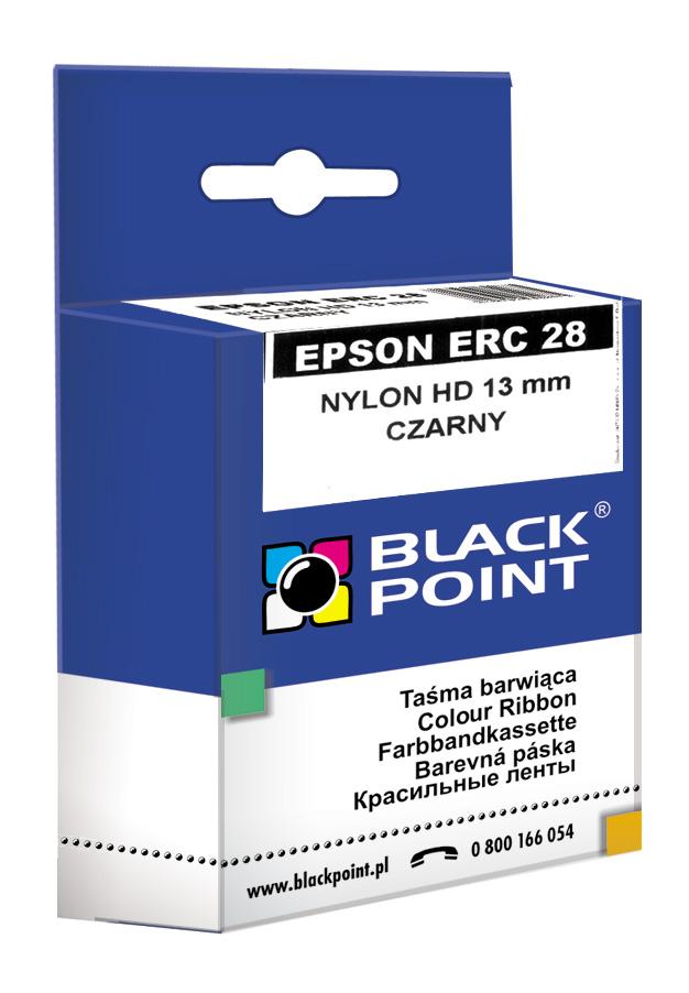 CMYK - Black Point tama barwica KBPE28 zastpuje Epson ERC 28 , czarna, 